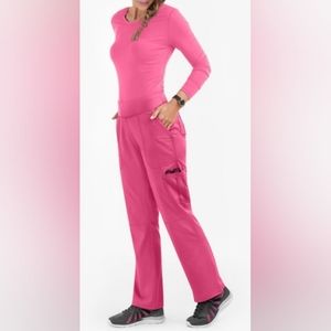 Healing Hands pink scrubs